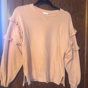 Sweatshirt w/Ruffle Detailing